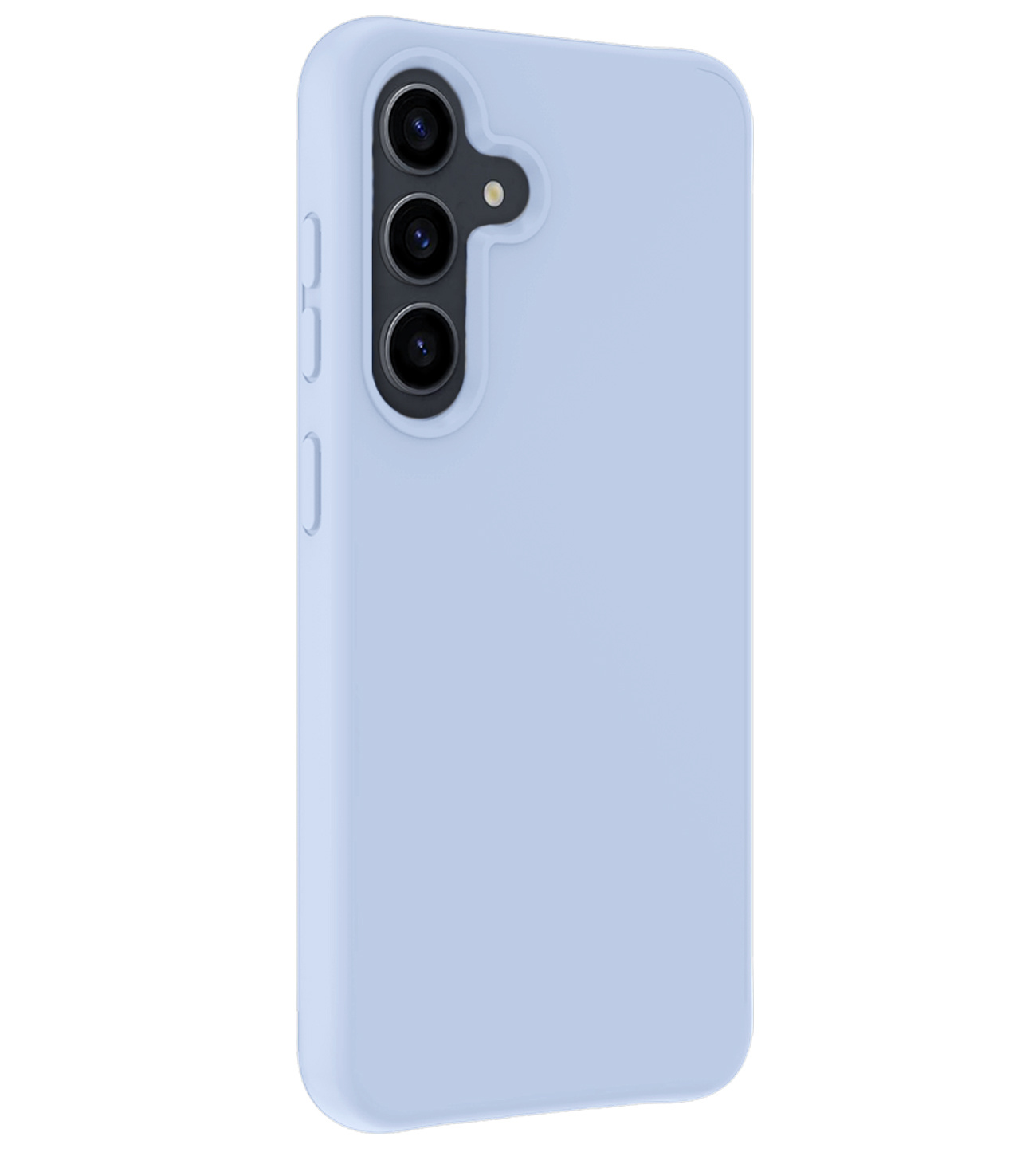 BASEY. Hoes Geschikt voor Samsung A55 Hoesje Siliconen Back Cover Case - Hoesje Geschikt voor Samsung Galaxy A55 Hoes Cover Hoesje - Lichtblauw - 2 Stuks