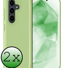 BASEY. BASEY. Samsung Galaxy A55 Hoesje Siliconen - Groen - 2 PACK