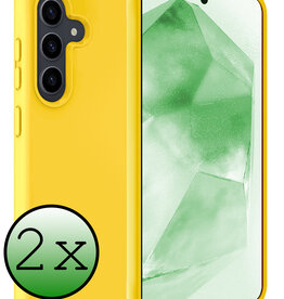 BASEY. BASEY. Samsung Galaxy A55 Hoesje Siliconen - Geel - 2 PACK