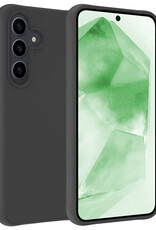 BASEY. Hoes Geschikt voor Samsung A55 Hoesje Siliconen Back Cover Case - Hoesje Geschikt voor Samsung Galaxy A55 Hoes Cover Hoesje - Zwart