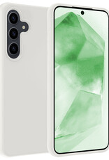 BASEY. Hoes Geschikt voor Samsung A55 Hoesje Siliconen Back Cover Case - Hoesje Geschikt voor Samsung Galaxy A55 Hoes Cover Hoesje - Wit