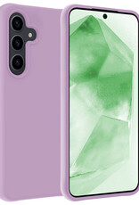 BASEY. Hoes Geschikt voor Samsung A55 Hoesje Siliconen Back Cover Case - Hoesje Geschikt voor Samsung Galaxy A55 Hoes Cover Hoesje - Lila