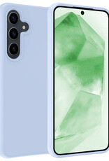 BASEY. Hoes Geschikt voor Samsung A55 Hoesje Siliconen Back Cover Case - Hoesje Geschikt voor Samsung Galaxy A55 Hoes Cover Hoesje - Lichtblauw