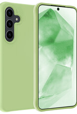 BASEY. Hoes Geschikt voor Samsung A55 Hoesje Siliconen Back Cover Case - Hoesje Geschikt voor Samsung Galaxy A55 Hoes Cover Hoesje - Groen