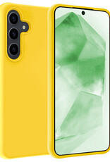 BASEY. Hoes Geschikt voor Samsung A55 Hoesje Siliconen Back Cover Case - Hoesje Geschikt voor Samsung Galaxy A55 Hoes Cover Hoesje - Geel
