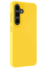 BASEY. Hoes Geschikt voor Samsung A55 Hoesje Siliconen Back Cover Case - Hoesje Geschikt voor Samsung Galaxy A55 Hoes Cover Hoesje - Geel