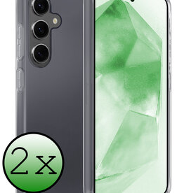BASEY. BASEY. Samsung Galaxy A55 Hoesje Siliconen - Transparant - 2 PACK