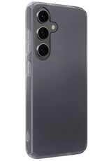 BASEY. Hoes Geschikt voor Samsung A55 Hoesje Siliconen Back Cover Case - Hoesje Geschikt voor Samsung Galaxy A55 Hoes Cover Hoesje - Transparant
