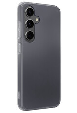 NoXx Hoes Geschikt voor Samsung A55 Hoesje Cover Siliconen Back Case Hoes - Transparant - 2x