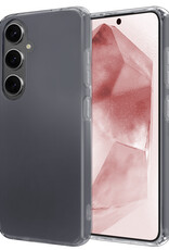 NoXx Hoes Geschikt voor Samsung A55 Hoesje Cover Siliconen Back Case Hoes - Transparant