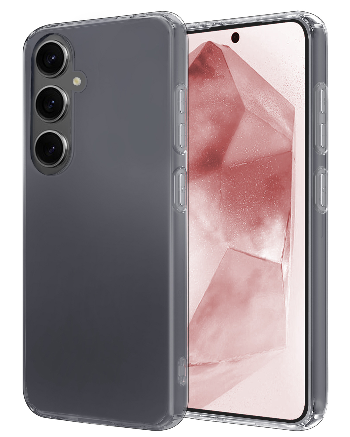 NoXx Hoes Geschikt voor Samsung A55 Hoesje Cover Siliconen Back Case Hoes - Transparant