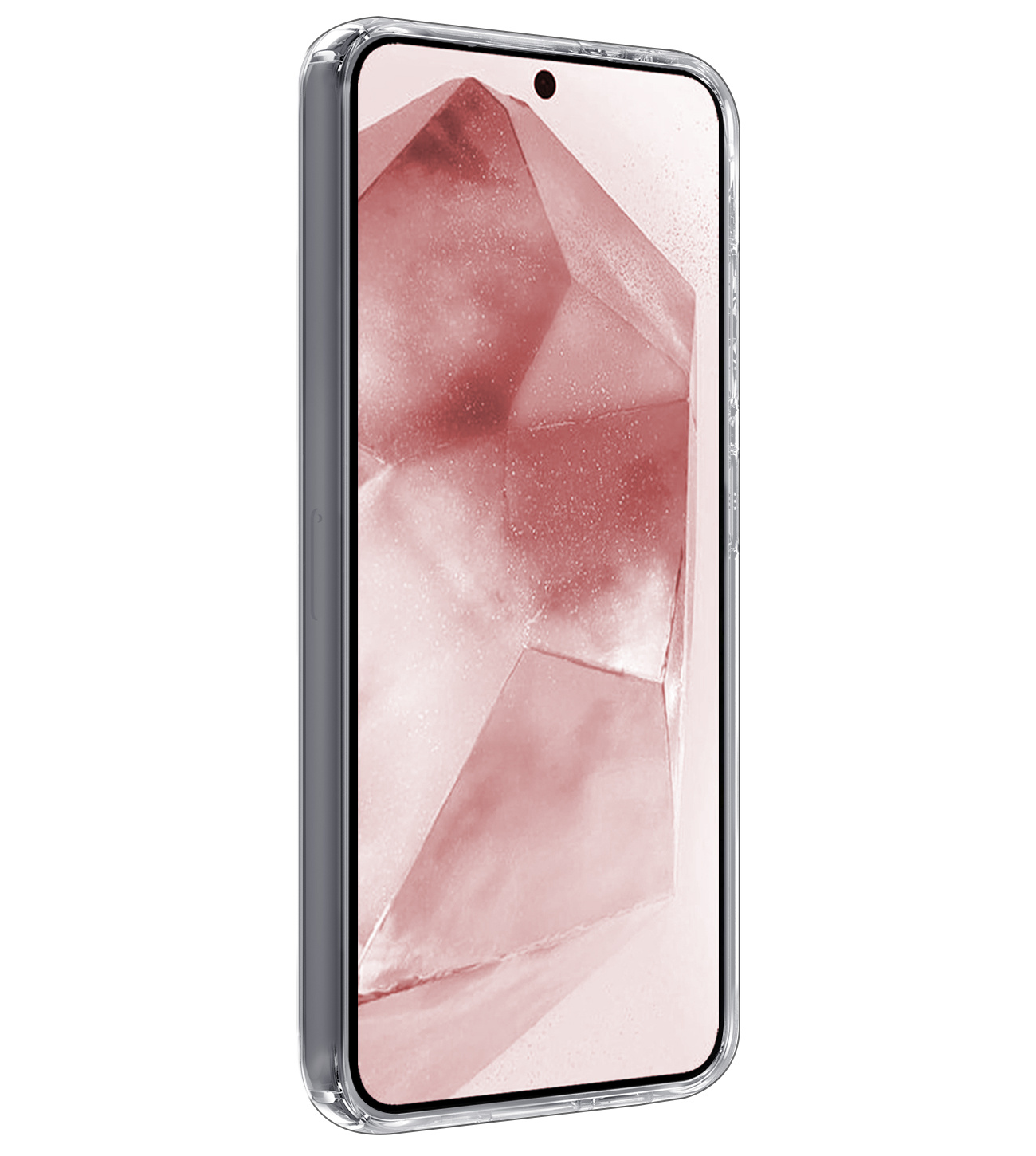 NoXx Hoes Geschikt voor Samsung A55 Hoesje Cover Siliconen Back Case Hoes - Transparant