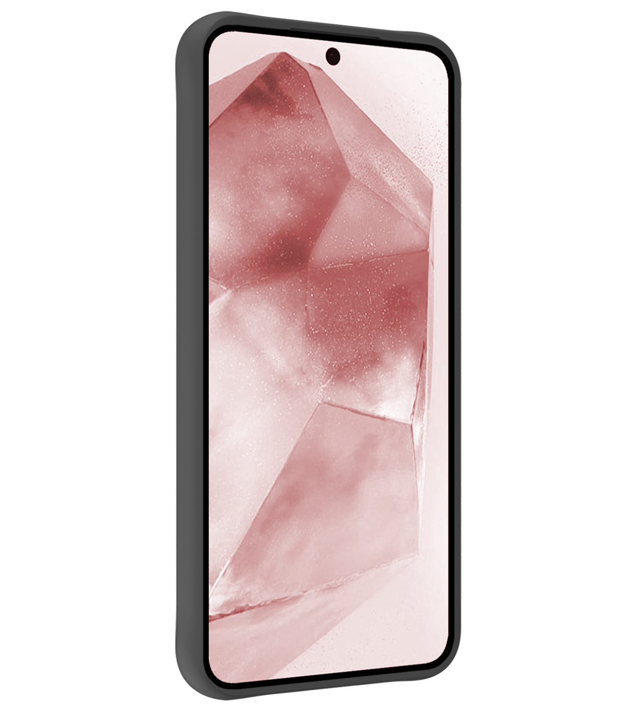 NoXx Hoes Geschikt voor Samsung A55 Hoesje Cover Siliconen Back Case Hoes Met 2x Screenprotector - Zwart