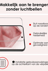 NoXx Hoes Geschikt voor Samsung A55 Hoesje Cover Siliconen Back Case Hoes Met 2x Screenprotector - Lichtroze