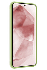 NoXx Hoes Geschikt voor Samsung A55 Hoesje Cover Siliconen Back Case Hoes Met Screenprotector - Groen