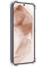 Nomfy Hoesje Geschikt voor Samsung A55 Hoesje Shock Proof Cover Case Shockproof Met Screenprotector - Hoes Geschikt voor Samsung Galaxy A55 Hoes Siliconen Back Case - Transparant