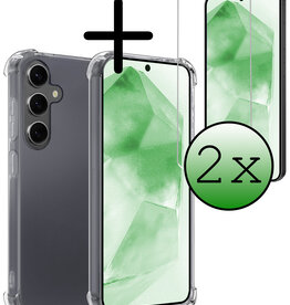 BASEY. BASEY. Samsung Galaxy A55 Hoesje Shockproof Met 2x Screenprotector