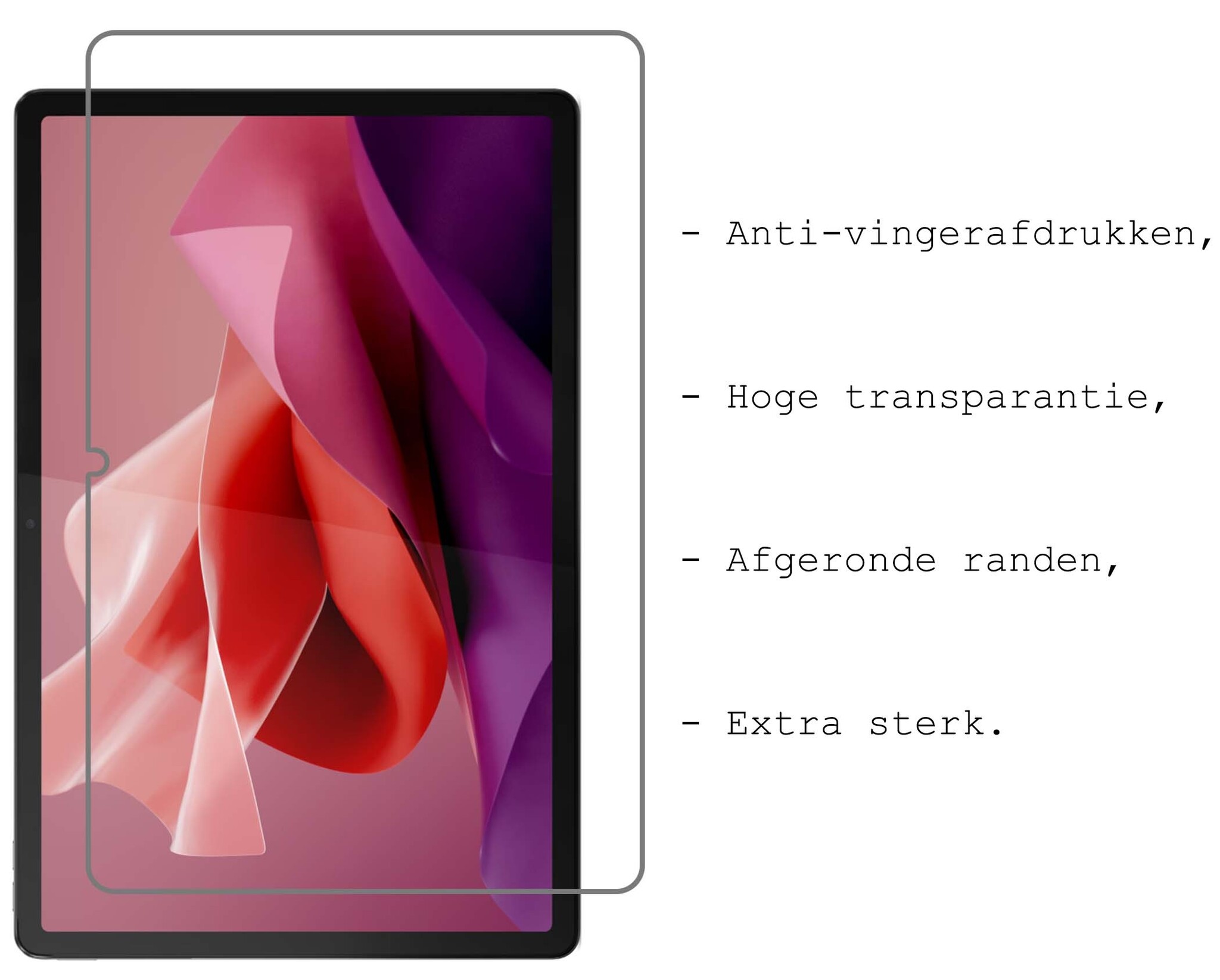 BASEY. Screenprotector Geschikt voor Lenovo Tab P12 Screenprotector Tempered Glass - Screenprotector Geschikt voor Lenovo Tab P12 Screen Protector Beschermglas