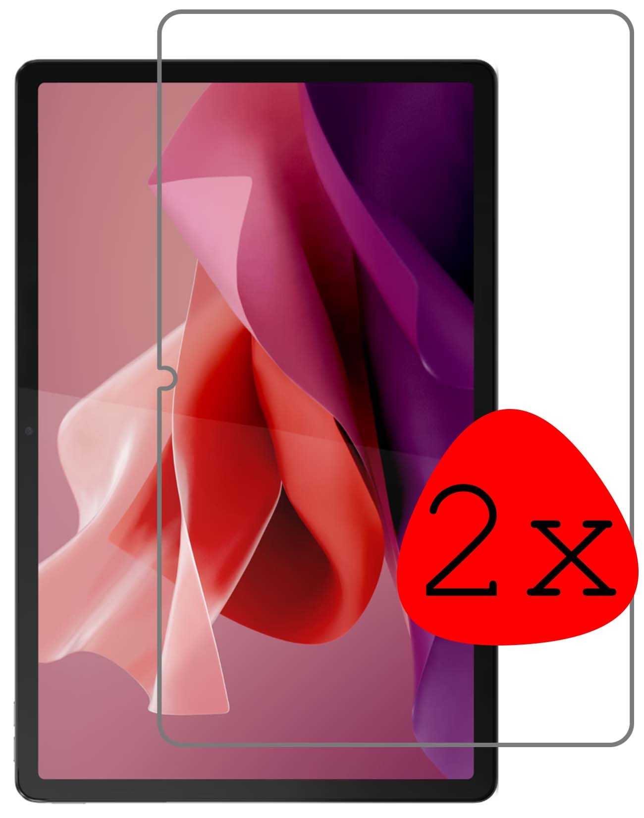 BASEY. Screenprotector Geschikt voor Lenovo Tab P12 Screenprotector Tempered Glass - Screenprotector Geschikt voor Lenovo Tab P12 Screen Protector Beschermglas - 2 Stuks