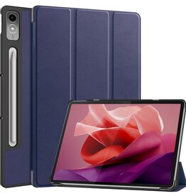 BASEY. BASEY. Lenovo Tab P12 Hoesje Met Uitsparing Lenovo Pen - Donkerblauw