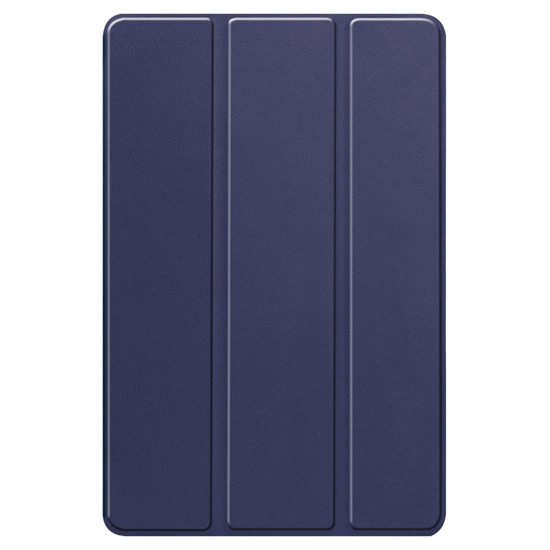 BASEY. Hoesje Geschikt voor Lenovo Tab P12 Hoes Case Tablet Hoesje Tri-fold Met Uitsparing Geschikt voor Lenovo Pen - Hoes Geschikt voor Lenovo Tab P12 Hoesje Hard Cover Bookcase Hoes - Donkerblauw