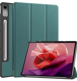 BASEY. BASEY. Lenovo Tab P12 Hoesje Met Uitsparing Lenovo Pen - Donkergroen