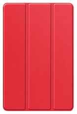 BASEY. Hoesje Geschikt voor Lenovo Tab P12 Hoes Case Tablet Hoesje Tri-fold Met Uitsparing Geschikt voor Lenovo Pen - Hoes Geschikt voor Lenovo Tab P12 Hoesje Hard Cover Bookcase Hoes - Rood