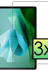 NoXx Screenprotector Geschikt voor Lenovo Tab P12 Screenprotector Bescherm Glas Screen Protector - 3x