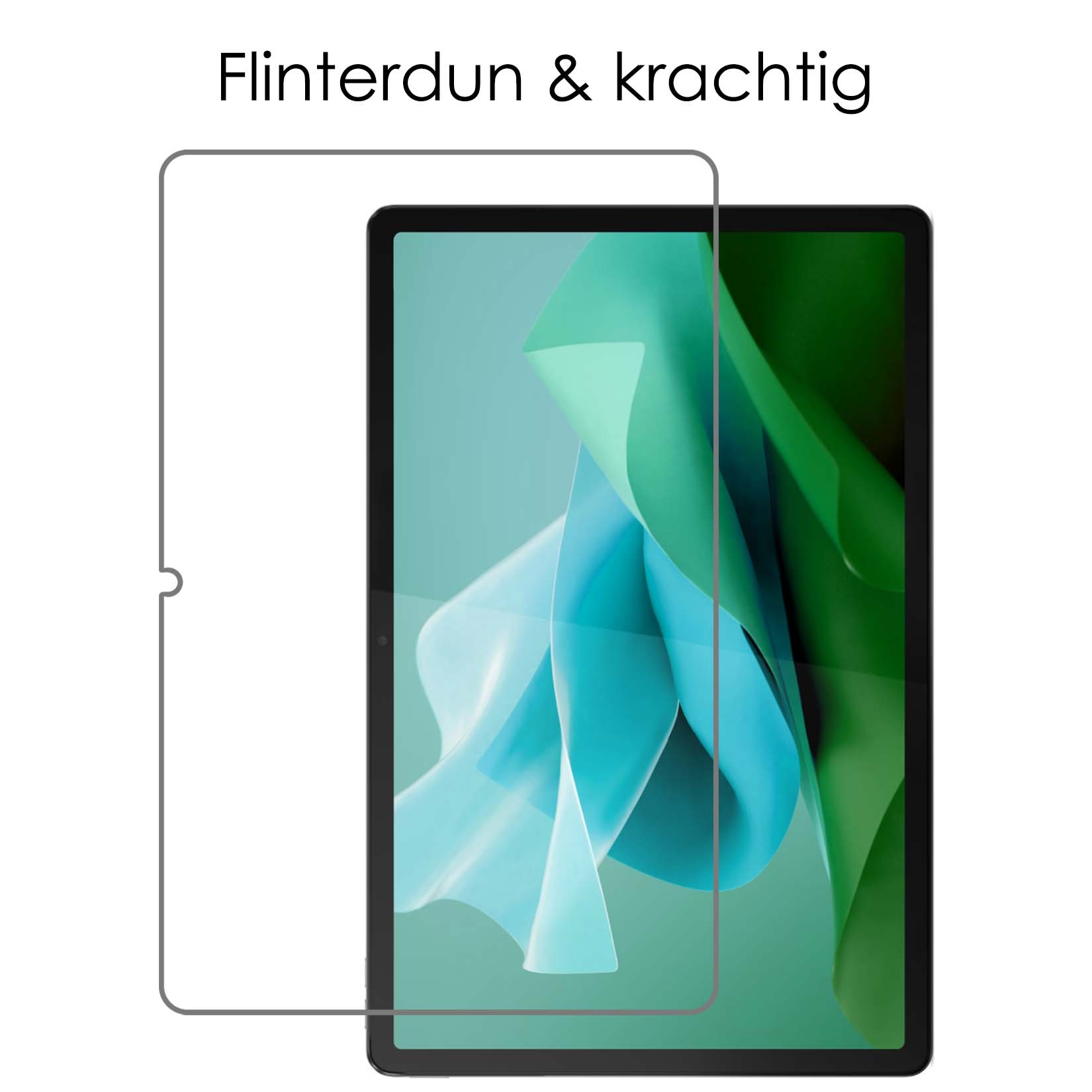 NoXx Screenprotector Geschikt voor Lenovo Tab P12 Screenprotector Bescherm Glas Screen Protector - 3x