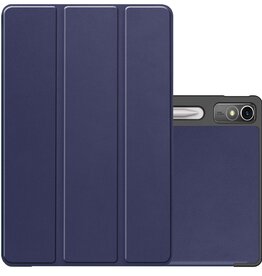 NoXx NoXx Lenovo Tab P12 Hoesje Met Uitsparing Lenovo Pen - Donkerblauw