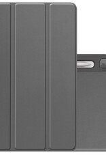 NoXx Hoesje Geschikt voor Lenovo Tab P12 Hoesje Case Hard Cover Hoes Book Case Met Uitsparing Geschikt voor Lenovo Pen - Grijs