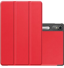 NoXx NoXx Lenovo Tab P12 Hoesje Met Uitsparing Lenovo Pen - Rood