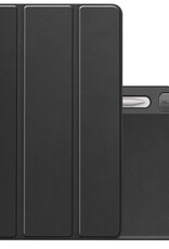 NoXx Hoesje Geschikt voor Lenovo Tab P12 Hoesje Case Hard Cover Hoes Book Case Met Uitsparing Geschikt voor Lenovo Pen - Zwart