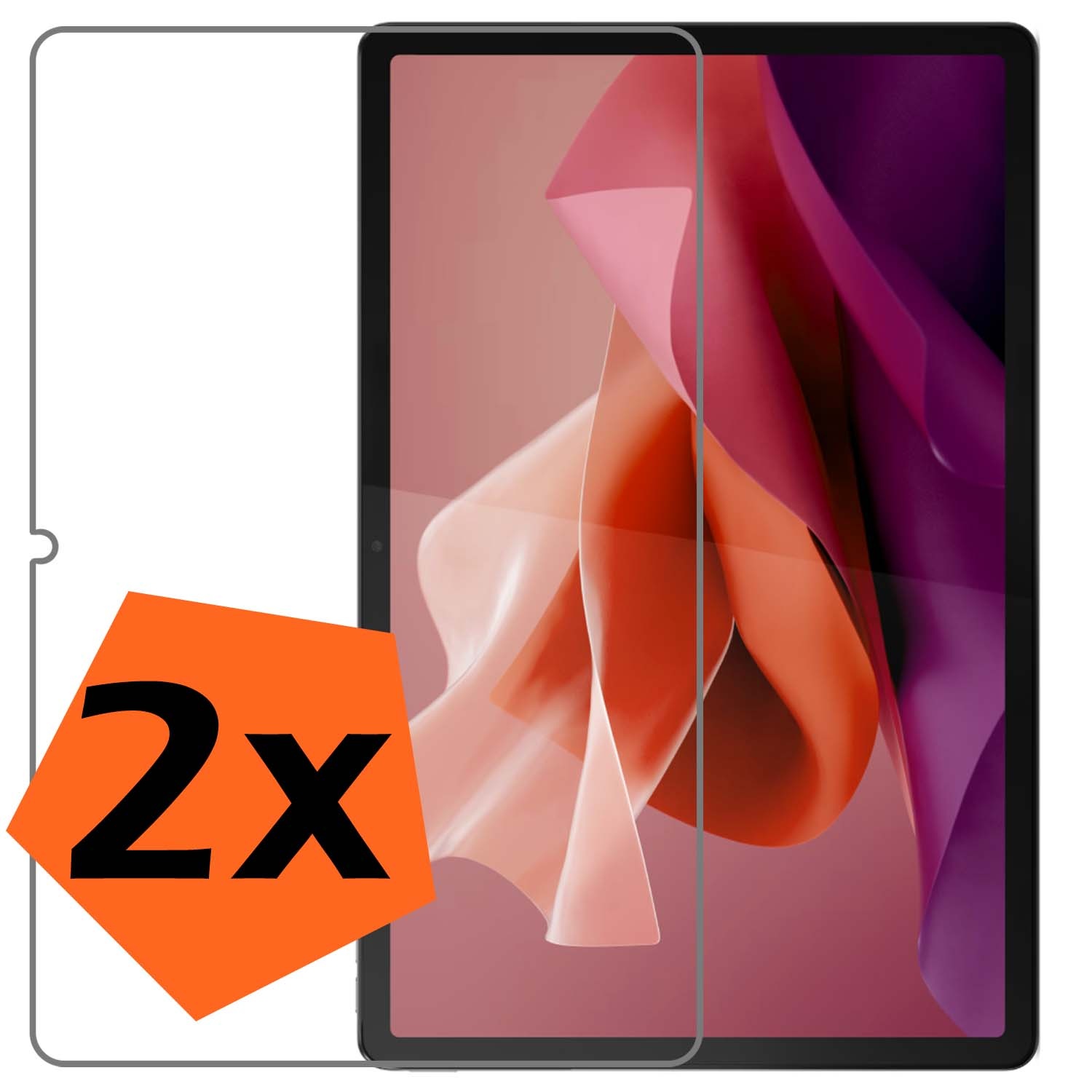 Nomfy Screenprotector Geschikt voor Lenovo Tab P12 Screenprotector Bescherm Glas - Screen Protector Geschikt voor Lenovo Tab P12 Screenprotector Tempered Glass - 2 PACK