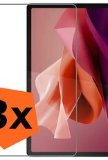 Nomfy Screenprotector Geschikt voor Lenovo Tab P12 Screenprotector Bescherm Glas - Screen Protector Geschikt voor Lenovo Tab P12 Screenprotector Tempered Glass - 3 PACK