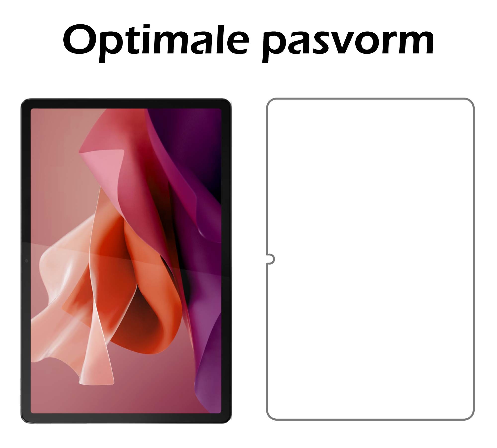 Nomfy Screenprotector Geschikt voor Lenovo Tab P12 Screenprotector Bescherm Glas - Screen Protector Geschikt voor Lenovo Tab P12 Screenprotector Tempered Glass - 3 PACK
