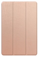 BASEY. Hoesje Geschikt voor Lenovo Tab P12 Hoes Case Tablet Hoesje Tri-fold Met Uitsparing Geschikt voor Lenovo Pen Met Screenprotector - Hoes Geschikt voor Lenovo Tab P12 Hoesje Hard Cover Bookcase Hoes - Rosé goud