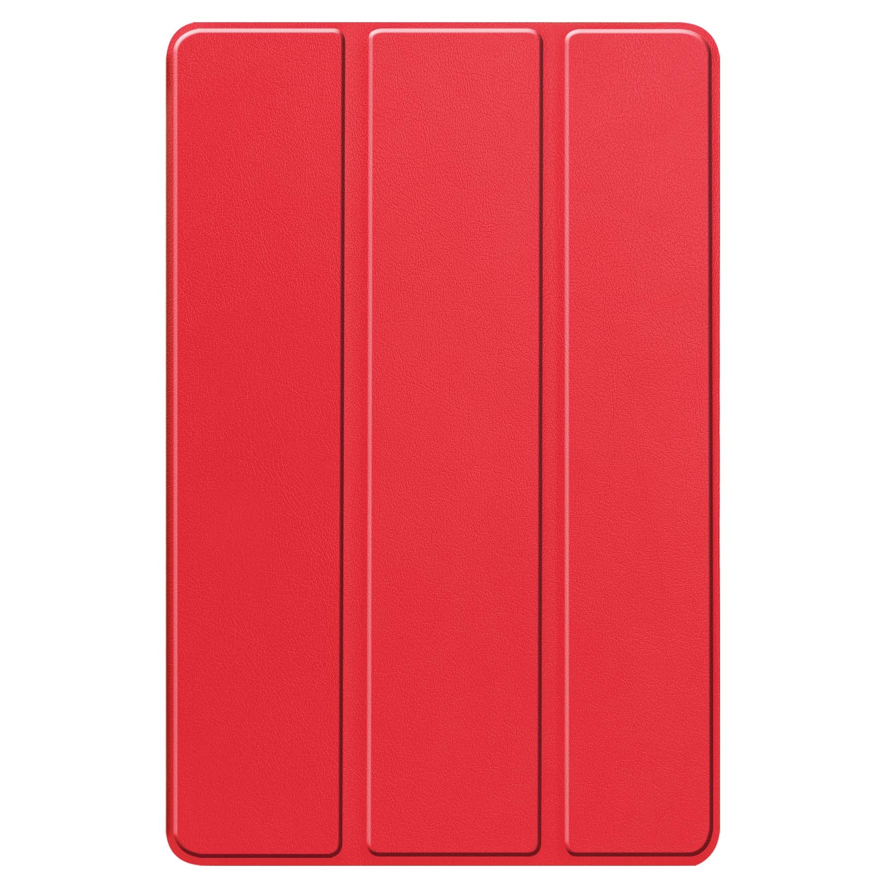 BASEY. Hoesje Geschikt voor Lenovo Tab P12 Hoes Case Tablet Hoesje Tri-fold Met Uitsparing Geschikt voor Lenovo Pen Met Screenprotector - Hoes Geschikt voor Lenovo Tab P12 Hoesje Hard Cover Bookcase Hoes - Rood
