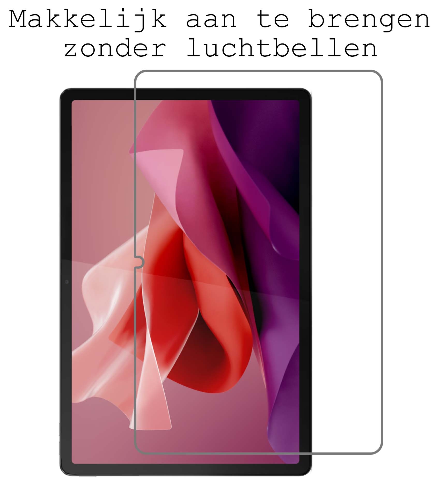 BASEY. Hoesje Geschikt voor Lenovo Tab P12 Hoes Case Tablet Hoesje Tri-fold Met Uitsparing Geschikt voor Lenovo Pen Met Screenprotector - Hoes Geschikt voor Lenovo Tab P12 Hoesje Hard Cover Bookcase Hoes - Rosé goud