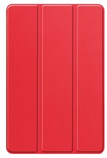 Nomfy Hoes Geschikt voor Lenovo Tab P12 Hoes Tri-fold Tablet Hoesje Case Met Uitsparing Geschikt voor Lenovo Pen - Hoesje Geschikt voor Lenovo Tab P12 Hoesje Hardcover Bookcase - Rood