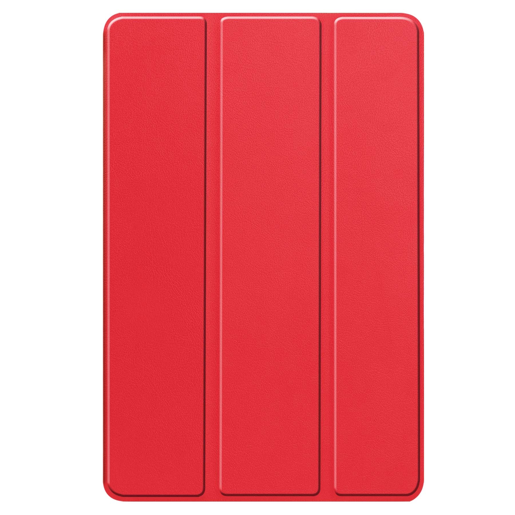 Nomfy Hoes Geschikt voor Lenovo Tab P12 Hoes Tri-fold Tablet Hoesje Case Met Uitsparing Geschikt voor Lenovo Pen - Hoesje Geschikt voor Lenovo Tab P12 Hoesje Hardcover Bookcase - Rood