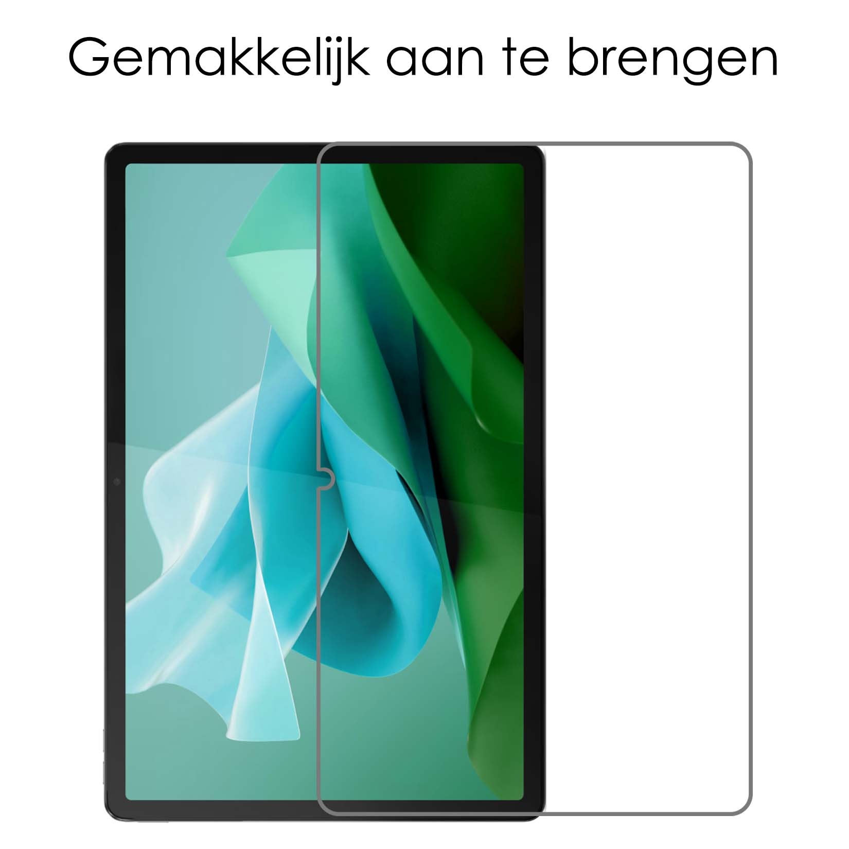 NoXx Hoesje Geschikt voor Lenovo Tab P12 Hoesje Case Hard Cover Hoes Book Case Met Uitsparing Geschikt voor Lenovo Pen Met Screenprotector - Donkergroen