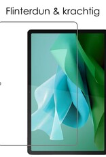 NoXx Hoesje Geschikt voor Lenovo Tab P12 Hoesje Case Hard Cover Hoes Book Case Met Uitsparing Geschikt voor Lenovo Pen Met Screenprotector - Zwart