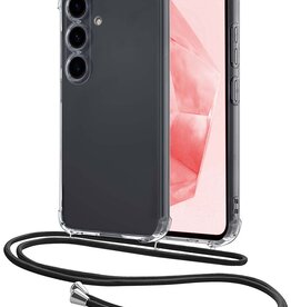 NoXx NoXx Samsung Galaxy A35 Hoesje Transparant Shockproof Met Zwart Koord