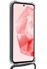 NoXx Hoes Geschikt voor Samsung A35 Hoesje Transparant Met Telefoonkoord Cover Shock Proof Case Koord Hoes