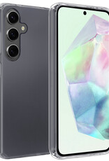 BASEY. Hoes Geschikt voor Samsung A35 Hoesje Siliconen Back Cover Case - Hoesje Geschikt voor Samsung Galaxy A35 5G Hoes Cover Hoesje - Transparant