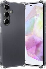 Nomfy Hoesje Geschikt voor Samsung A35 Hoesje Shock Proof Cover Case Shockproof - Hoes Geschikt voor Samsung Galaxy A35 5G Hoes Siliconen Back Case - Transparant