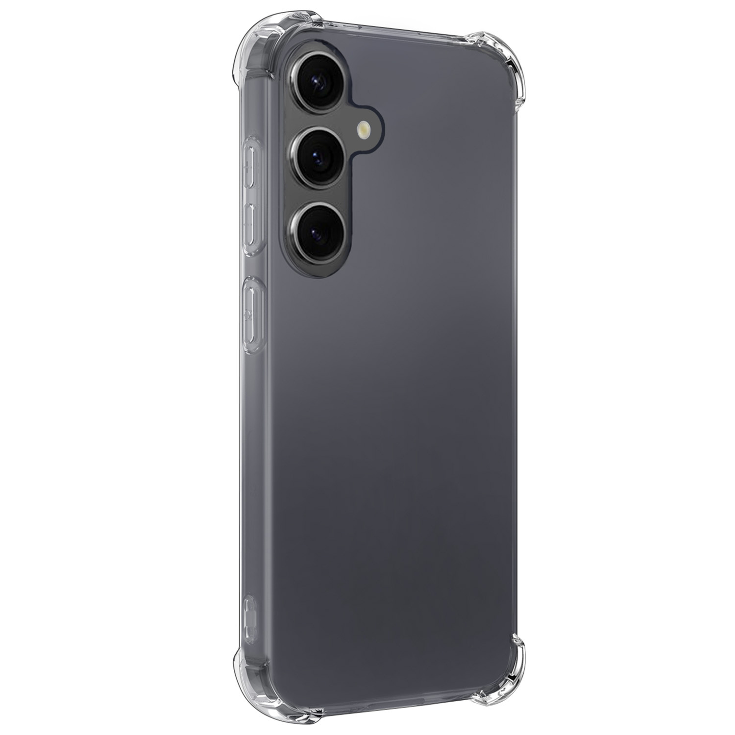 Nomfy Hoesje Geschikt voor Samsung A35 Hoesje Shock Proof Cover Case Shockproof - Hoes Geschikt voor Samsung Galaxy A35 5G Hoes Siliconen Back Case - Transparant - 2 PACK