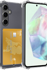 BASEY. Hoes Geschikt voor Samsung A35 Hoesje Shock Proof Case Hoes - Hoesje Geschikt voor Samsung Galaxy A35 5G Hoes Cover Shockproof - Transparant