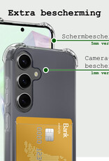 BASEY. Hoes Geschikt voor Samsung A35 Hoesje Shock Proof Case Hoes - Hoesje Geschikt voor Samsung Galaxy A35 5G Hoes Cover Shockproof - Transparant